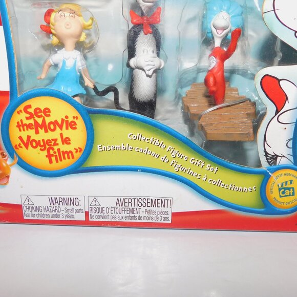 2003 Play Along Toys The Cat in the Hat Movie Collectible Figure Set NEW - Picture 3 of 8